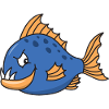 Poisson mignon mignon Cool Piranha