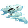 Paragliding cloud gift paraglider