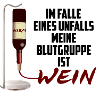 Wein Geschenk Unfall Blutgruppe Infusion