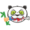 Furious panda
