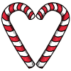 Candy Cane Heart