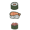 3 sweet sushis