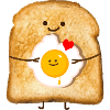 Toast and egg