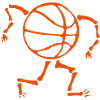 basketball dino skeleton skull smiley