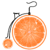 Fiets Sinaasappelen Fruit Velo fietsen Urbanbike