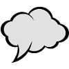 Comic speech bubble