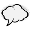 Comic speech bubble