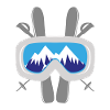 Occhiali da sci montagne sciatori sciatore regalo sci