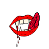 bloody vampire teeth