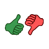 Thumbs up - thumbs down