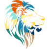 Geometric lion