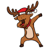 Reindeer Rudolf Funny Dabbing Christmas Gift