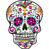 Dia de los Muertos skull