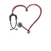 Médecine amour stéthoscope coeur