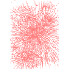 Pink Spark Jump Fireworks Print