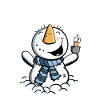 Laughing Snowman I Christmas Comic Gift