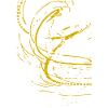 Goldene Spirale auf Schwarz