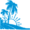 island sun beach palm