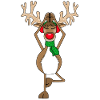 Reindeer Rudolph Yoga Christmas