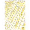 Goldene Tastatur-Skizze