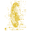 Gelbe Silhouette Abstract