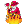 Christmas Santa Firefighter Gift