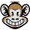 Cartoon Affe flex