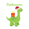 Christmas Dinosaur Santasaurus Gift