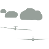 Team of 2 clouds road