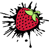 klex colore gocce graffiti fragola perdita fruttata