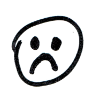Trauriges Smiley