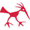 petroglyph bird vector