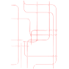 Rosa Liniennetz Abstrakt