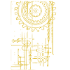Roue engrenage (jaune)