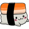 Cadeau de nigiri japonais mignon