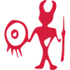 petroglyph hunter vector