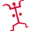 petroglyph woman vector