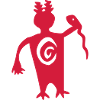 petroglyph shaman vector