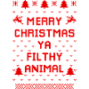 Humorvoller Weihnachts-Tierpullover