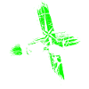 Skull Trash Polka Green
