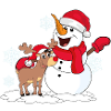 Christmas Snowman Reindeer Gift