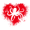 Octopus Love Heart Tentacle Squid