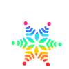 Regenbogen Schnee