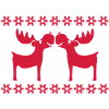 Moose reindeer deer christmas Rudolf