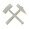 Glück Auf! Logo Schlägel und Eisen Schmuck Bling