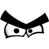 Angry eyes