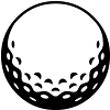 Golfball - einfärbbar