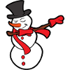 Christmas Dabbing Dab Snowman