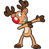 Christmas Dabbing Dab Reindeer