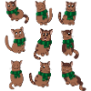 Cats with scarf